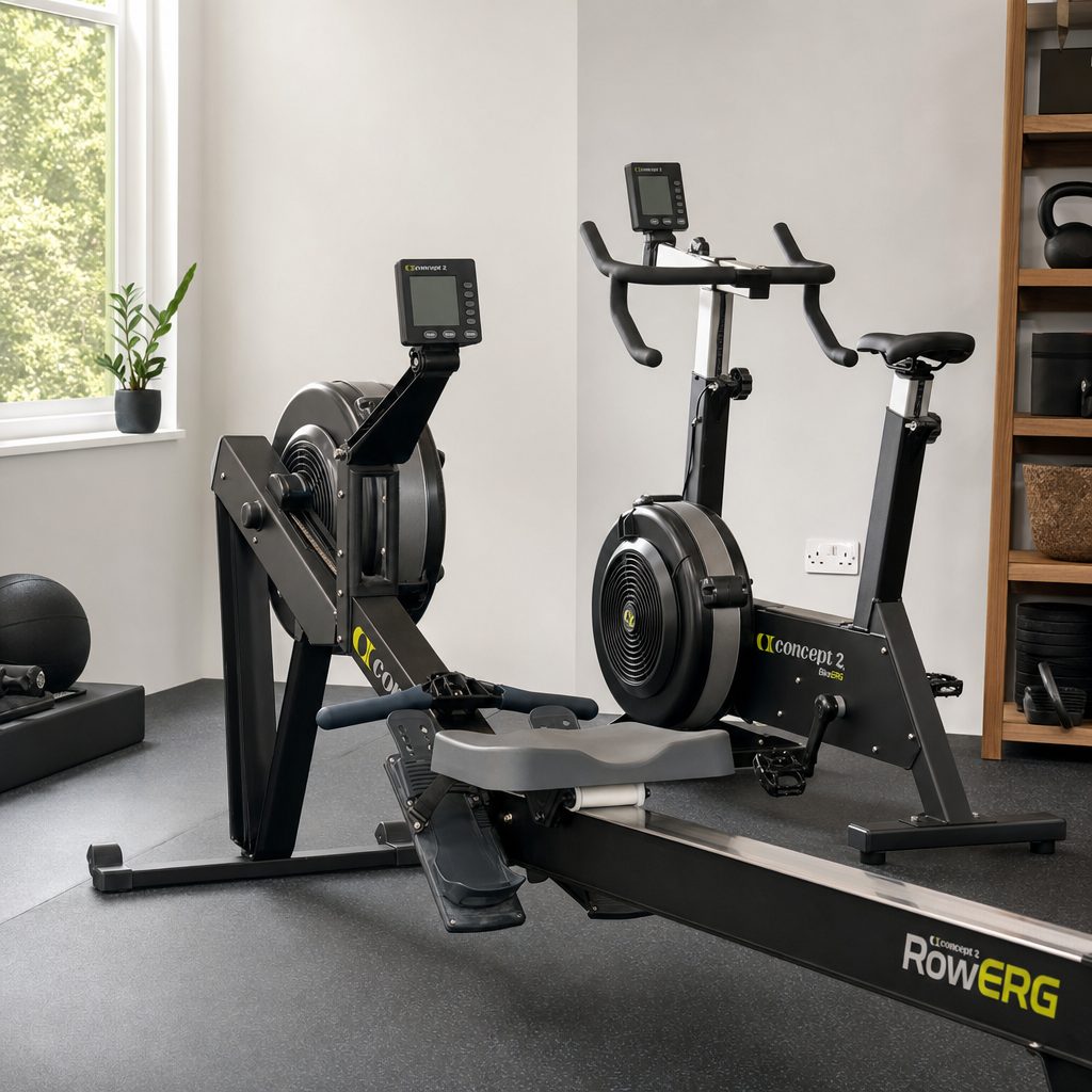For shared buildings, the BikeErg's belt-driven format is generally the more considerate option for steady training, while the RowErg's air rush is more obvious during hard work.