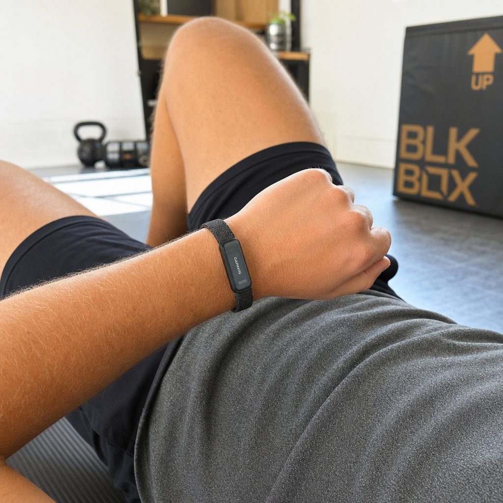 The CIRQA's narrow central module and fabric strap kept it far less intrusive than a conventional sports watch during all-day wear and sleep.