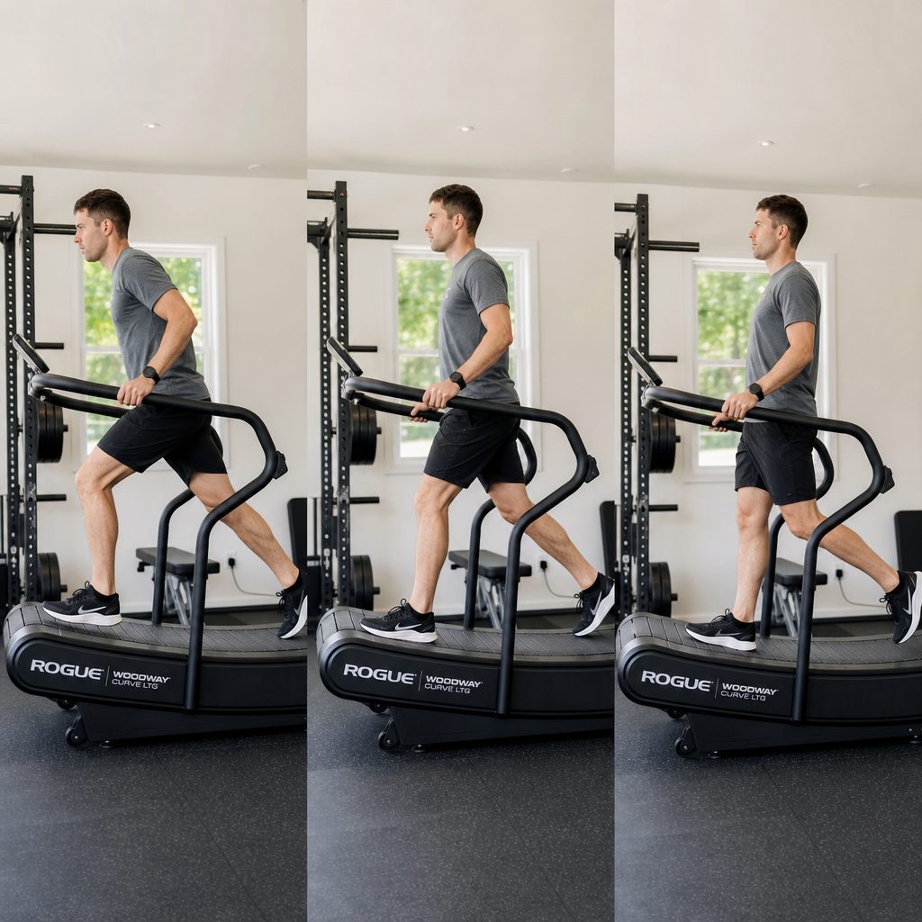 The Curve LTG's running position is controlled by foot placement: forward for acceleration, central for cruising and further back for a natural reduction in pace.