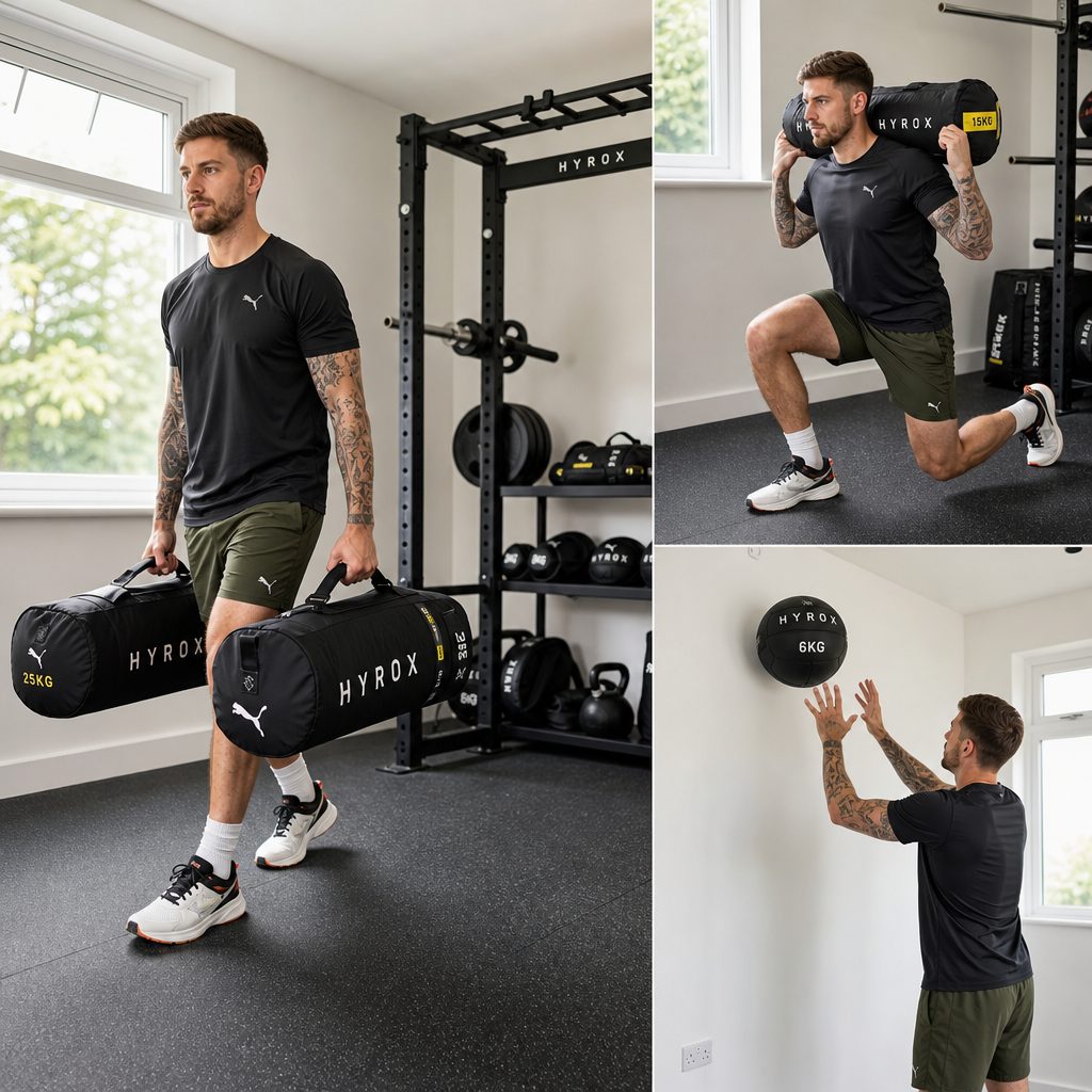 Farmers carries, sandbag lunges and wall balls reward straightforward equipment, but they also reward posture and patient repetition more than flashy training tricks.